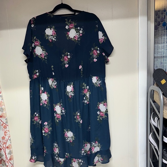 Torrid Blue Floral High Low Dress - Picture 5 of 11